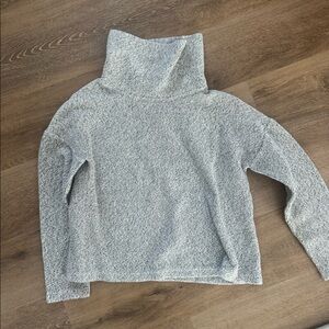 Grey mock neck sweater